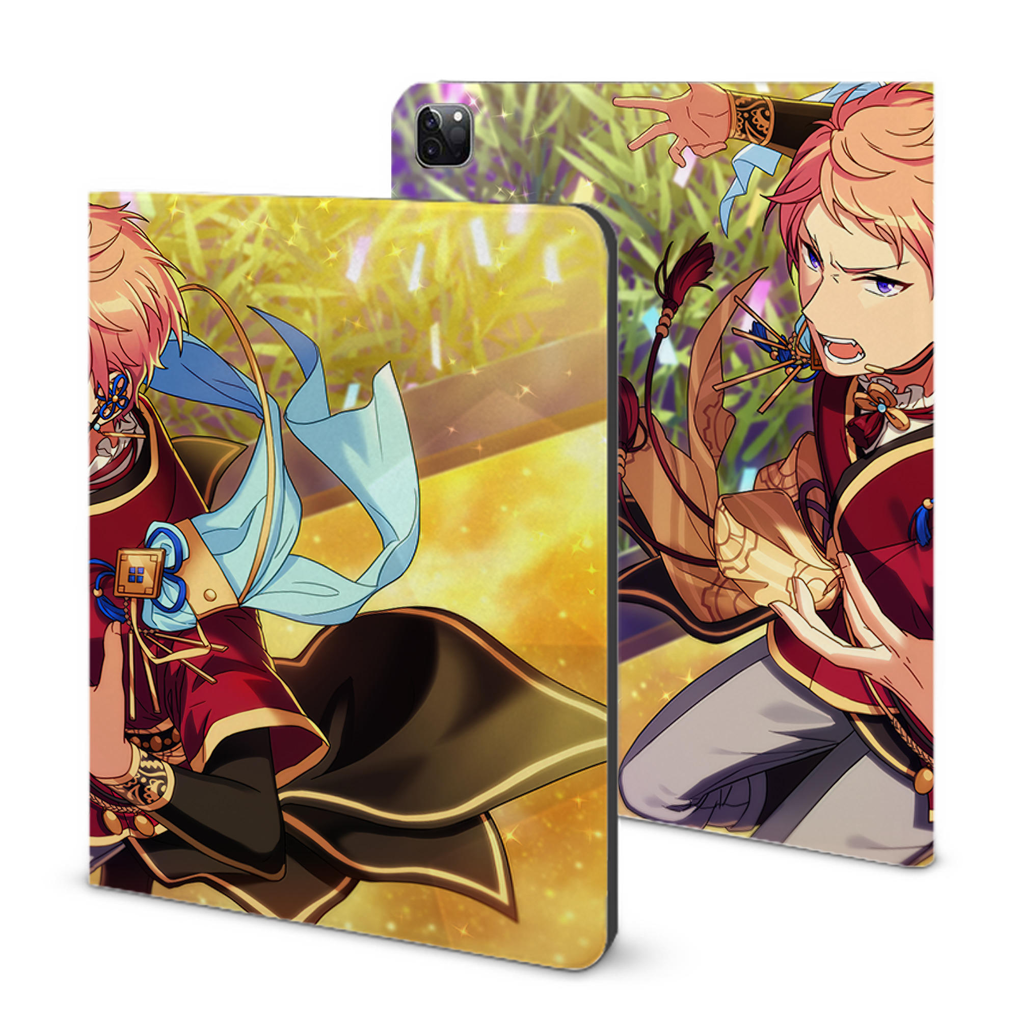 （画像用） あんさんぶるスターズ! Ensemble Stars IPad ケース ブック型 PUレザー TPU 耐衝撃 軽量 薄型 ペン収納なし 全面保護 IPad 各モデル対応
